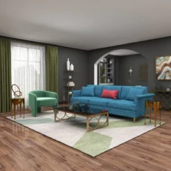 Contemporary Aluminum Melting Accent Table - Olivia & May -HOMCOM Shop GUEST 1c9a4393 eabd 4c31 bed0 d15d758f23a7