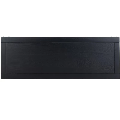 Dinesh Console With Storage Shelf - Black/Dark Walnut - Safavieh 6 Dinesh Console With Storage Shelf - Black/Dark Walnut - Safavieh - Image 4