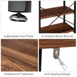 Costway 47'' Console Table 3 Tier Industrial Sofa Table Metal Frame 20 Costway 47'' Console Table 3 Tier Industrial Sofa Table Metal Frame -HOMCOM Shop GUEST 1dfea55d 2889 4983 b3ce aca17e0ba753