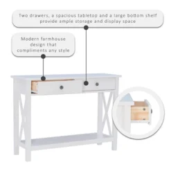 Davis Console Table - Linon -HOMCOM Shop GUEST 1ee3a289 d8ac 49dc 899a a6042e1172f3