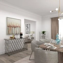 Contemporary Metal Pattern Console Table Silver - Olivia & May -HOMCOM Shop GUEST 1f75ad48 86e9 4919 84b5 59bcc3305e6c