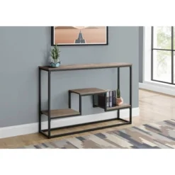 Multi Tier Wood Look Console Table - EveryRoom