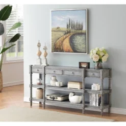 Hera 4 Drawer Console Blue - Treasure Trove Accents -HOMCOM Shop GUEST 206e40a6 479d 4521 ab6d b38553fb37c7