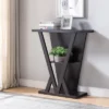 Nebra 3 Shelf Console Table Espresso - HOMES: Inside + Out -HOMCOM Shop GUEST 21432c01 f080 459d 9afe a736a7f5ae3f