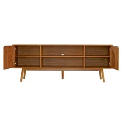 Solid Wood Mid-Century Modern TV Stand For TVs Up To 80" - Saracina Home -HOMCOM Shop GUEST 21c882f2 4627 4d0e a364 30f5fcdcd258