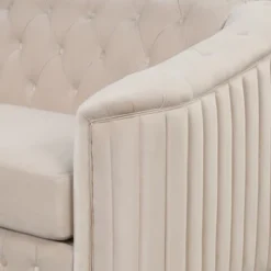 Modern Velvet Upholstered Accent Sofa Chair With Thick Removable Cushion-ModernLuxe -HOMCOM Shop GUEST 2290f564 5d3d 40fe b13a b9c07a8ea4e8