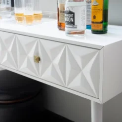 Geo Console White - Linon 26 Geo Console White - Linon -HOMCOM Shop GUEST 22b09ab0 f6b6 4e48 8a17 aa35f6fd92ed