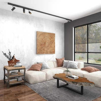 Industrial 3 Tier Side Table Brown - Olivia & May 18 Industrial 3 Tier Side Table Brown - Olivia & May - Image 16