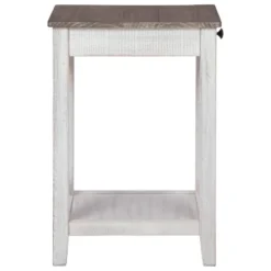 Adalane Side Table White/Gray - Signature Design By Ashley -HOMCOM Shop GUEST 23f26880 9822 4ddf a954 ff2c890fd9a6