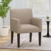 Mcclure Contemporary Upholstered Armchair Taupe/Espresso - Christopher Knight Home -HOMCOM Shop GUEST 240367f0 905d 4035 bc11 44b8d171d8a5