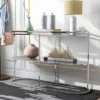 Javete Glam 1 Shelf Sofa Table Chrome - HOMES: Inside + Out