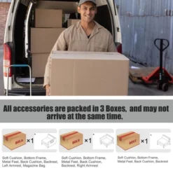 Costway Modern Modular 3-Seat Sofa Couch W/ Side Storage Pocket & Metal Leg GreenGrey -HOMCOM Shop GUEST 26b6fb1b 2335 4e41 80c5 442de0a1554f