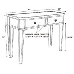 Carrick Console With Drawers Mirrored - Powell Company 25 Carrick Console With Drawers Mirrored - Powell Company -HOMCOM Shop GUEST 26e6408a 9a2a 417d 8faa 58a2289c016b