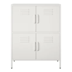 RealRooms Shadwick 4 Door Metal Locker Storage Cabinet -HOMCOM Shop GUEST 277b8f8f 9115 44fa be0f 43f8eaa577d1