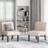 Set Of 2 Lewis Contemporary Fabric Tufted Slipper Chairs - Christopher Knight Home 2 Set Of 2 Lewis Contemporary Fabric Tufted Slipper Chairs - Christopher Knight Home -HOMCOM Shop GUEST 27e02d82 484a 4fbf bf33 dc6fc84d37a3