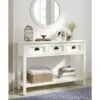 Lockwood Console Table White - Finch