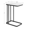 Kate And Laurel - Credele Metal Accent C-Table -HOMCOM Shop GUEST 29e84147 1d98 4c49 944a f53d668afcb1