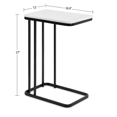 Kate And Laurel - Credele Metal Accent C-Table 3 Kate And Laurel - Credele Metal Accent C-Table