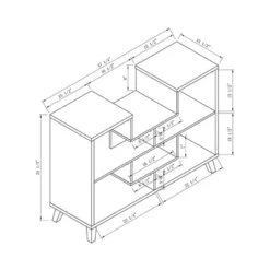 Alitano 6 Shelf Console Table White - MiBasics 9 Alitano 6 Shelf Console Table White - MiBasics -HOMCOM Shop GUEST 29f2842c 7225 4b35 a85f 1f1e92b73253