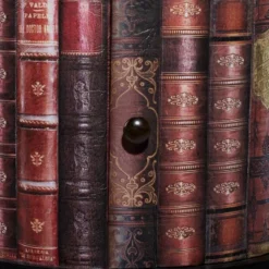 Traditional Round Book Cabinet Maroon - Olivia & May -HOMCOM Shop GUEST 2a878f52 f27f 4efd 94b2 7ab5b4b61e28