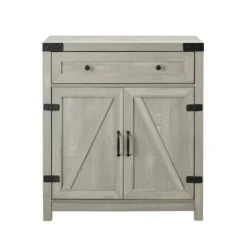 Clarabelle Rustic Farmhouse Barn Door Accent Cabinet - Saracina Home -HOMCOM Shop GUEST 2ac8529d d256 4c72 a650 90512fa4f111