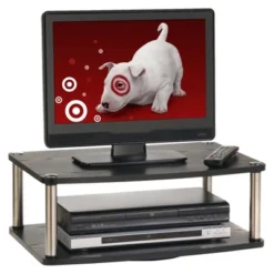 Two-Tier Swivel Riser TV Stand For TVs Up To 20" Black - Breighton Home 9 Two-Tier Swivel Riser TV Stand For TVs Up To 20" Black - Breighton Home -HOMCOM Shop GUEST 2ae0c01b efff 404b 9712 b1acf96e6121