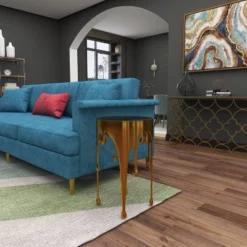 Contemporary Aluminum Melting Accent Table - Olivia & May -HOMCOM Shop GUEST 2bd86c73 70c4 4c23 bf98 427419b1655f