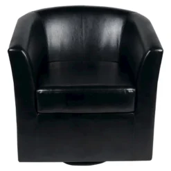 Daymian Faux Leather Swivel Club Chair - Christopher Knight Home -HOMCOM Shop GUEST 2bffaeef 1317 401d a634 3b4b306bcb56