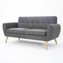 Josephine Mid-Century Modern Petite Sofa - Christopher Knight Home -HOMCOM Shop GUEST 2c274e19 a1a0 45db bff9 e89e34b62e22