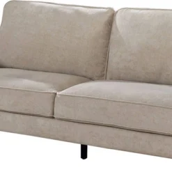 Fabric Upholstered Sofa With Tapered Angled Legs Beige - Benzara -HOMCOM Shop GUEST 2c66e4cb d588 44c4 99d3 caf95403e99d