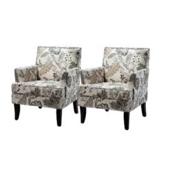 Set Of 2 Sara Upholstered Accent Arm Chair With Nail Head Trim | Karat Home-Stripe Red 35 Set Of 2 Sara Upholstered Accent Arm Chair With Nail Head Trim | Karat Home-Stripe Red -HOMCOM Shop GUEST 2cc7ff97 248d 492b 9cb8 de9eb110f822