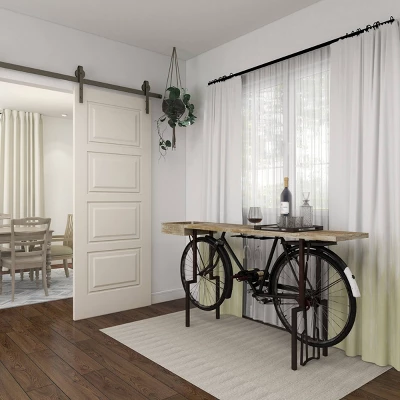 Rustic Metal Console Table Black - Olivia & May 15 Rustic Metal Console Table Black - Olivia & May - Image 13