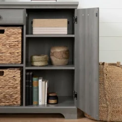 Versa 1 Door Storage Cabinet Gray Maple - South Shore -HOMCOM Shop GUEST 2cd52037 3f77 4ff4 a540 55c4936f0297