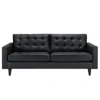 Empress Bonded Leather Sofa Black - Modway -HOMCOM Shop GUEST 2ce683b5 2755 4dc9 9922 32a3b69c44c5