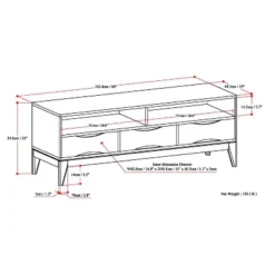Pearson Solid Hardwood TV Stand For TVs Up To 65" - WyndenHall -HOMCOM Shop GUEST 2d2860f1 64e7 4a17 b4b8 a3b6a7e9e2da