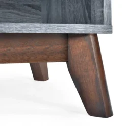 Rattler Mid-Century Modern TV Stand With Storage For TVs Up To 43" - Christopher Knight Home -HOMCOM Shop GUEST 2d9ad3c9 ebb6 4b0f 8744 2184dbd0ec07