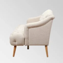 Adelia Contemporary Tufted Sofa Beige - Christopher Knight Home -HOMCOM Shop GUEST 2e86d461 a83c 44fa a86e c1e6edf3b964