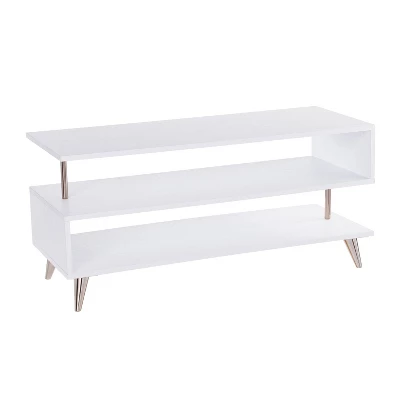 Sartan Low Profile TV Stand For TVs Up To 37" White - Aiden Lane 6 Sartan Low Profile TV Stand For TVs Up To 37" White - Aiden Lane - Image 4