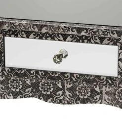 Wycliff Metal And Mirrored Glass 2 Drawer Console Table Dark Gray/Silver - Baxton Studio -HOMCOM Shop GUEST 2f0da975 3828 4f4d 8729 f24df92eada3