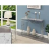 Town Square Chrome Console Table With Shelf White Faux Marble/Chrome Frame - Breighton Home -HOMCOM Shop GUEST 2f213c5d 537c 4f47 81b2 18d246b8b9d7