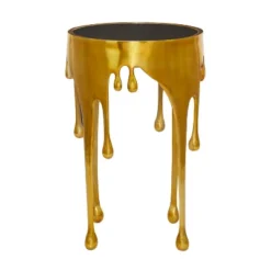 Contemporary Aluminum Melting Accent Table - Olivia & May -HOMCOM Shop GUEST 2f368b85 27d2 48ec 8b48 08f756b35ff8