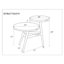 Asprey Side Table - Powell Company -HOMCOM Shop GUEST 2fb37228 8df0 452d a5ec 4c6af6b13c2f