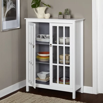 Portland Tall Cabinet White/Gray - Buylateral 4 Portland Tall Cabinet White/Gray - Buylateral - Image 2