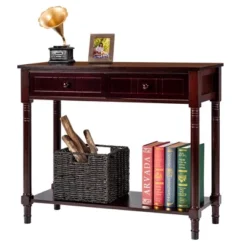 Costway Console Table Drawers Bottom Shelf Accent Sofa Entryway Hall Espresso 13 Costway Console Table Drawers Bottom Shelf Accent Sofa Entryway Hall Espresso -HOMCOM Shop GUEST 3151b1ef 9b5f 4836 b8d0 534d3a5d059f