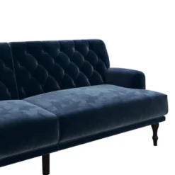 Lyla Upholstered Velvet Futon Blue - Room & Joy 17 Lyla Upholstered Velvet Futon Blue - Room & Joy -HOMCOM Shop GUEST 31f68bdb 18a3 481a 817b 615cdff6e1fe