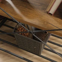 Iron City Anywhere Console Checked Oak - Sauder -HOMCOM Shop GUEST 324f79ca 08a4 4aed 8dee c16026f8c090