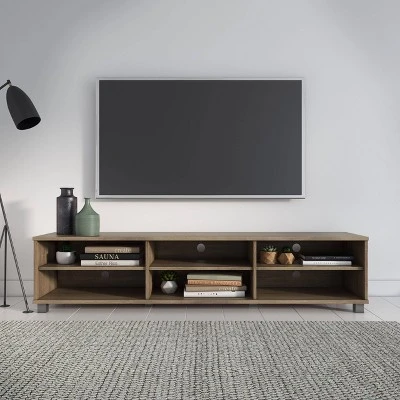 Hollywood TV Stand For TVs Up To 85" Wood Grain - CorLiving 3 Hollywood TV Stand For TVs Up To 85" Wood Grain - CorLiving