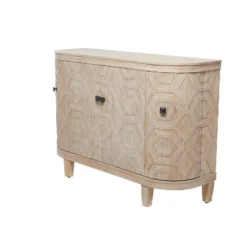 Traditional Carved Wood Curved Cabinet Brown - Olivia & May -HOMCOM Shop GUEST 32e12203 c5b6 4144 9ad3 eb19e1d85c39