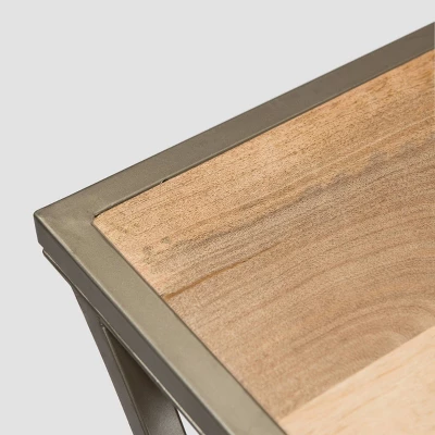 Kimball Modern Industrial Console Table Natural - Christopher Knight Home 5 Kimball Modern Industrial Console Table Natural - Christopher Knight Home - Image 3