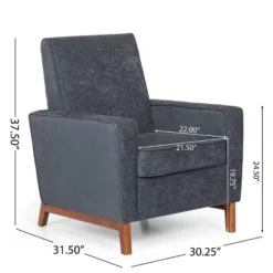 Helmville Contemporary Upholstered Club Chair - Christopher Knight Home -HOMCOM Shop GUEST 35ca94f4 96d3 4635 9c7e 7ef6c9deeb00